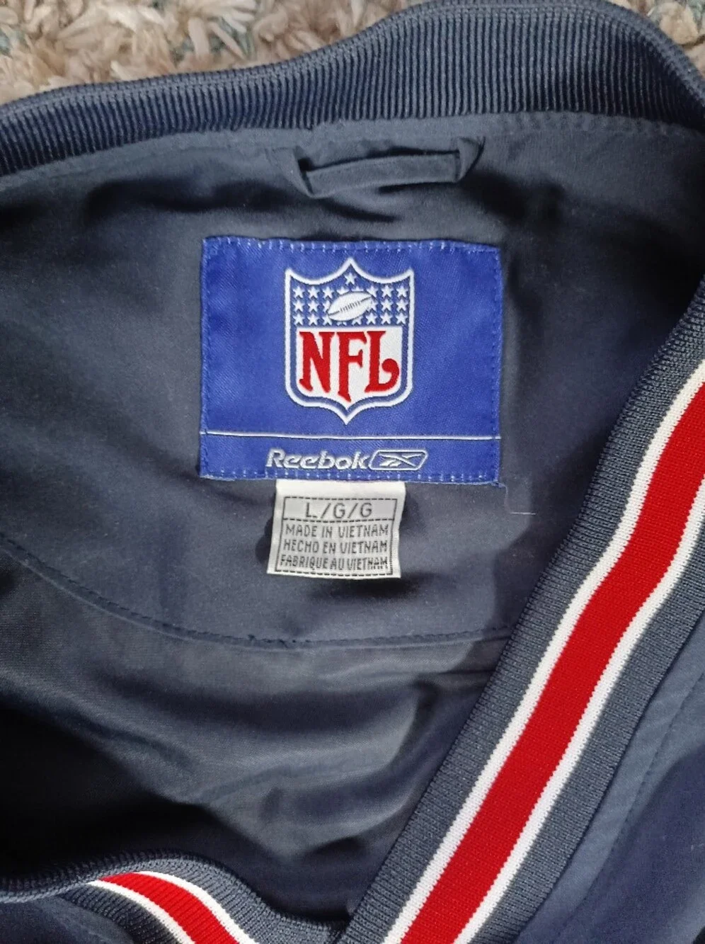 Vintage Reebok Buffalo Bills NFL Pullover Windbreaker Jacket Mens
